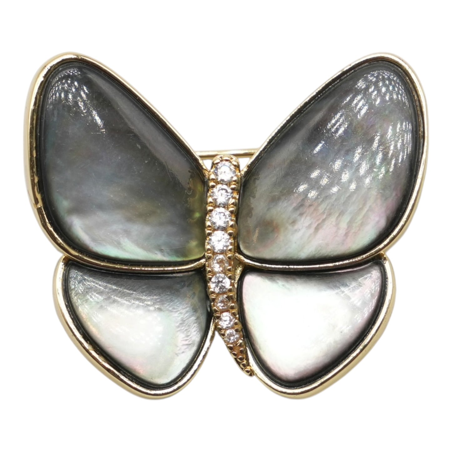 Broche nacre Papillon 3x3 cm