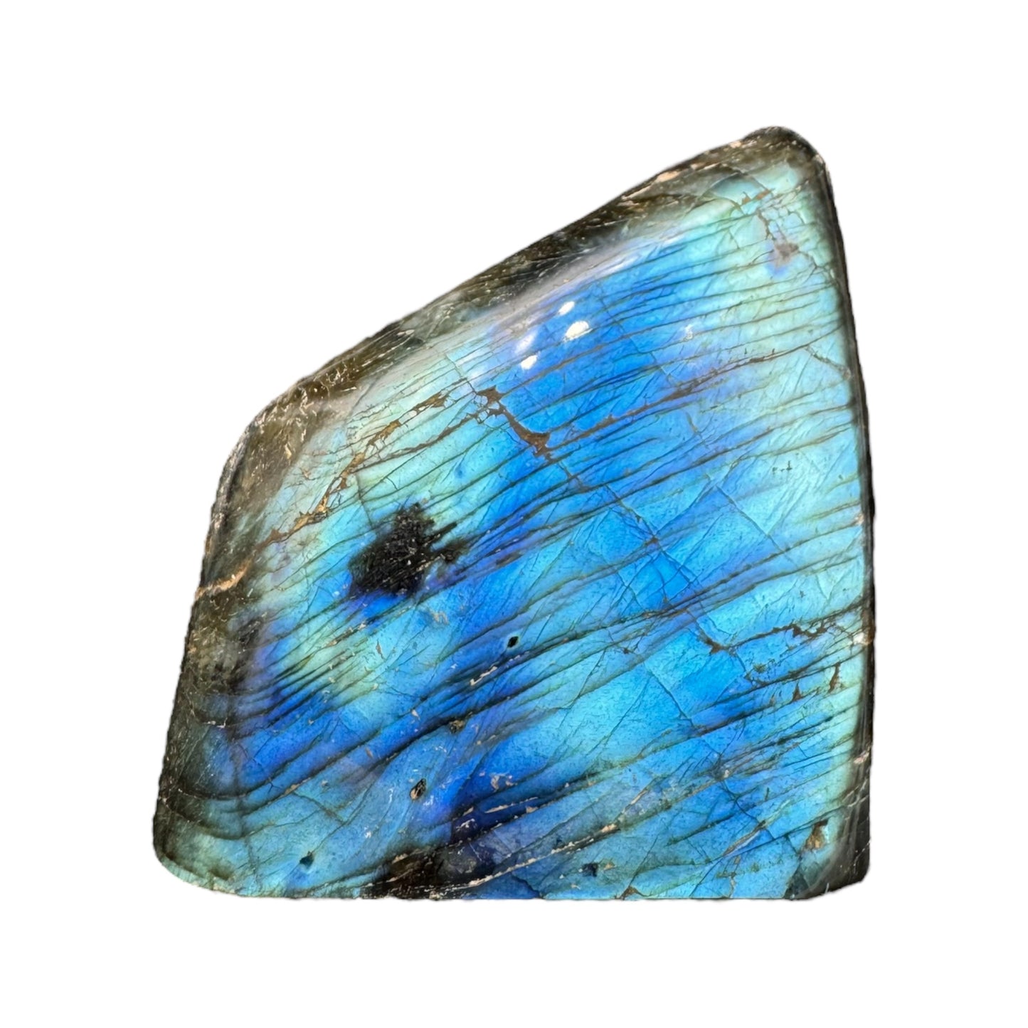 Labradorite forme libre AAA (Lot 44) 386g 7,5x6,5x4