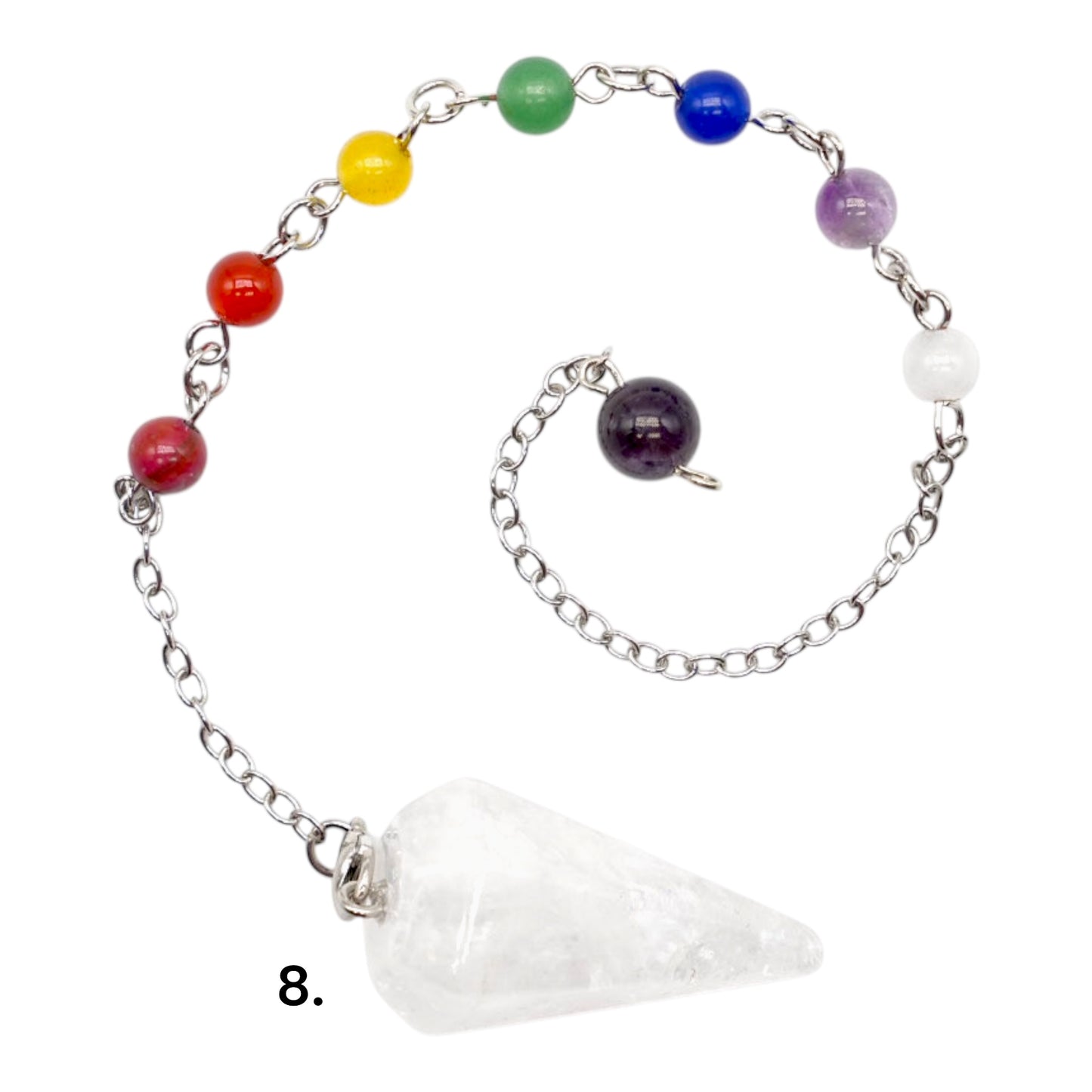 Pendule forme grand cone (8 pierres disponible)