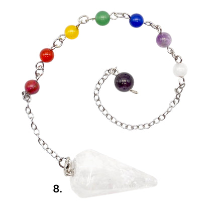 Pendule forme grand cone (8 pierres disponible)