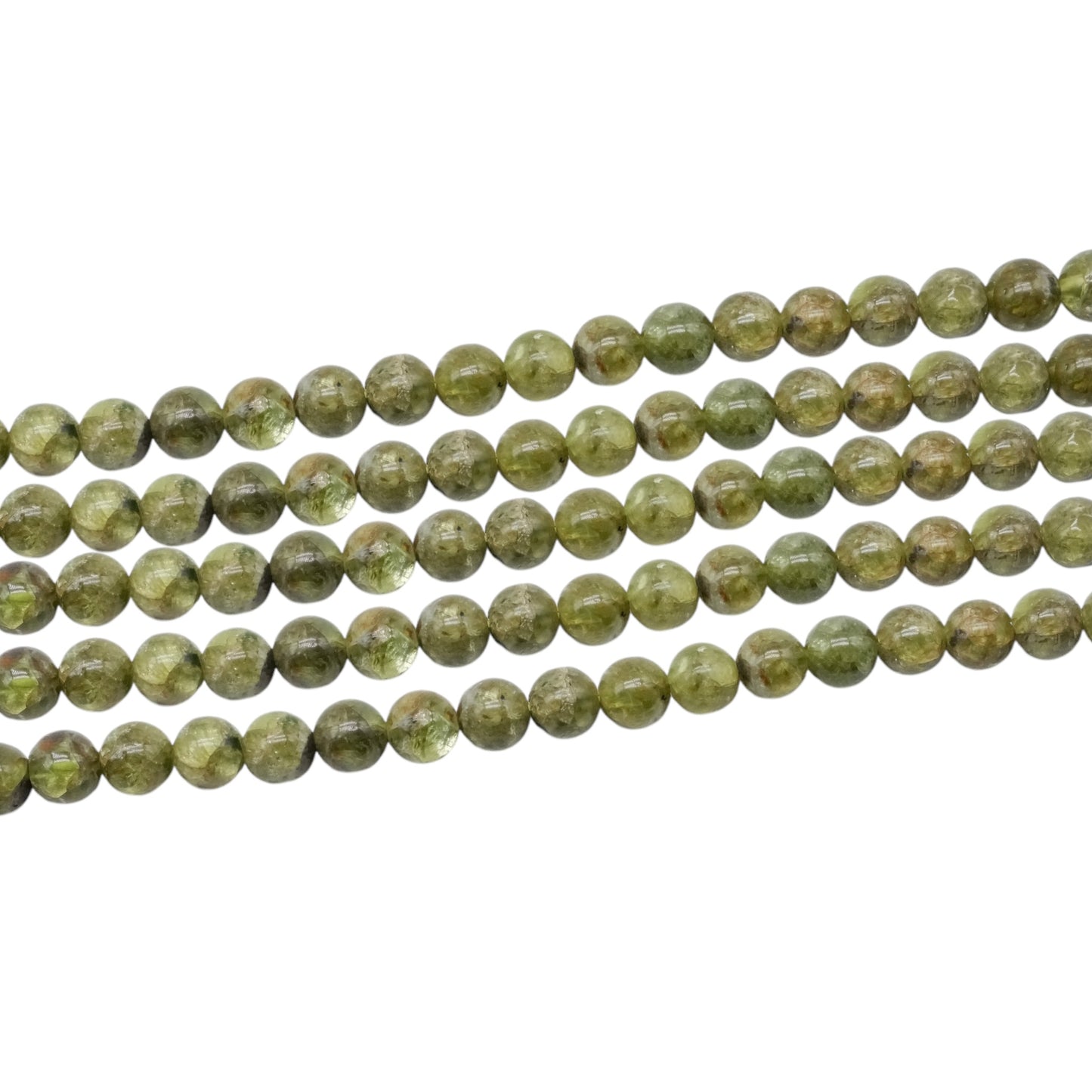 Fil de perle Peridot 6 mm A+