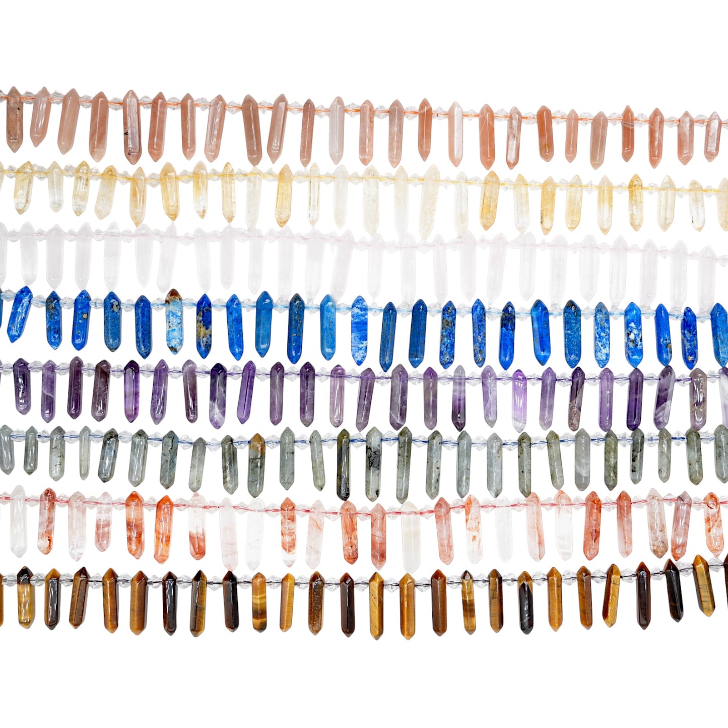 Fil pendentifs pointe 6-8x25-30 mm (15 pierres disponible)