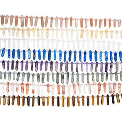 Fil pendentifs pointe 6-8x25-30 mm (15 pierres disponible)