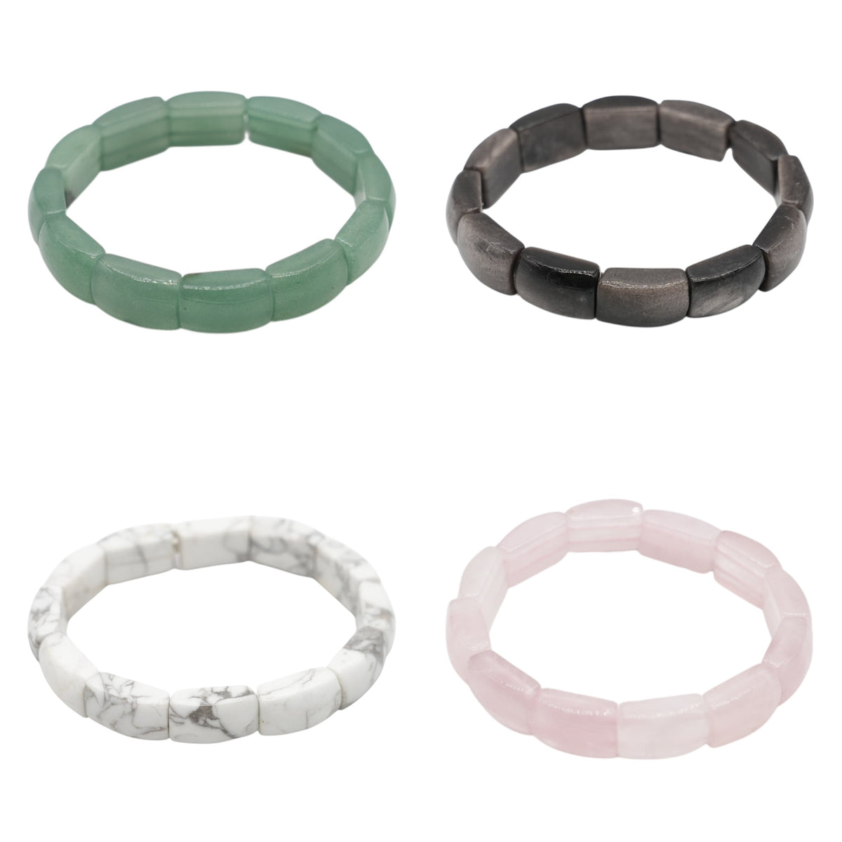Bracelet à 2 trous AA+ 11x17 mm (27 pierres disponible) #8 RESTOCK