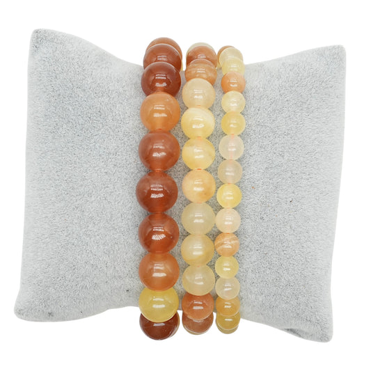 Bracelet Calcite multicolore rouge AA