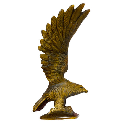 Figurine Aigle en plein vol Oeil de tigre - modele unique