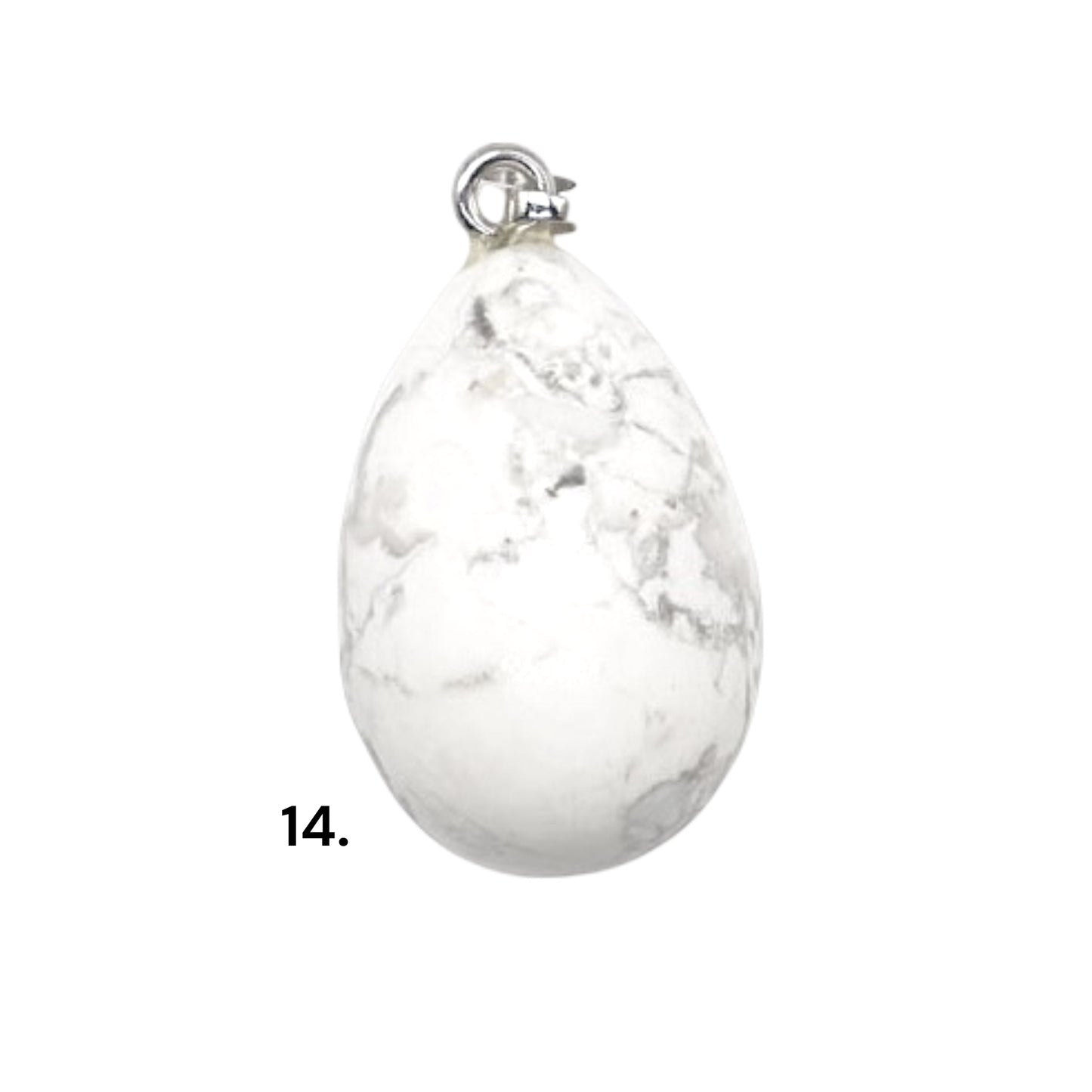 Pendentif forme oeuf 20x30 mm (12 pierres disponible) (bélière doré ou argenté incluse)