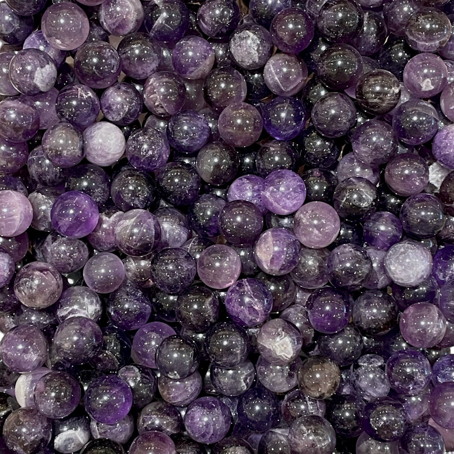 Boule 14 mm améthyste non percé - Foliesbijoux