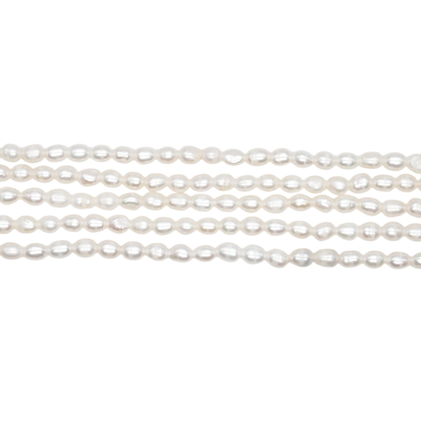 Fil de perle d’eau douce 3.8-4.2mm [20]