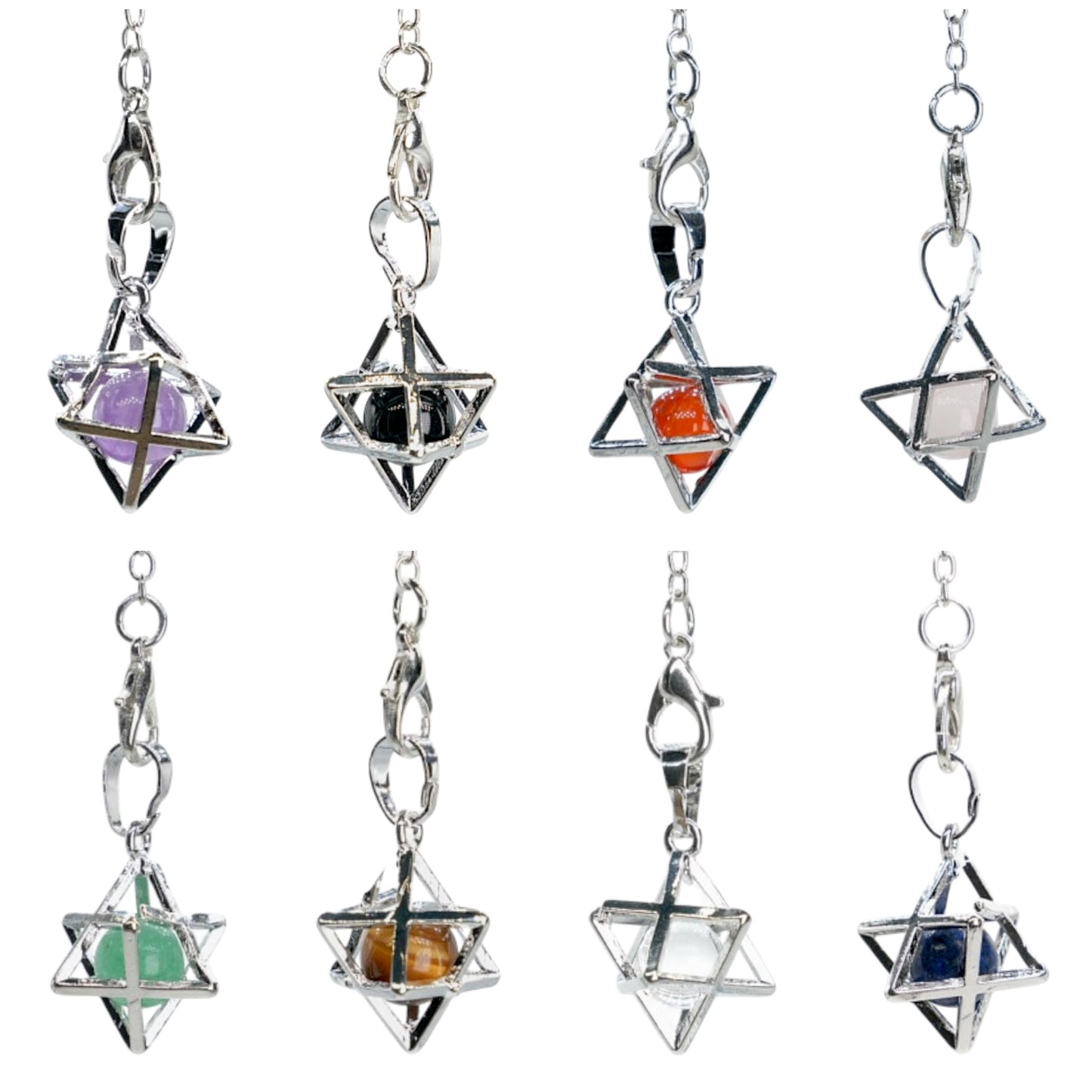 Pendule forme étoile (8 pierres disponible)