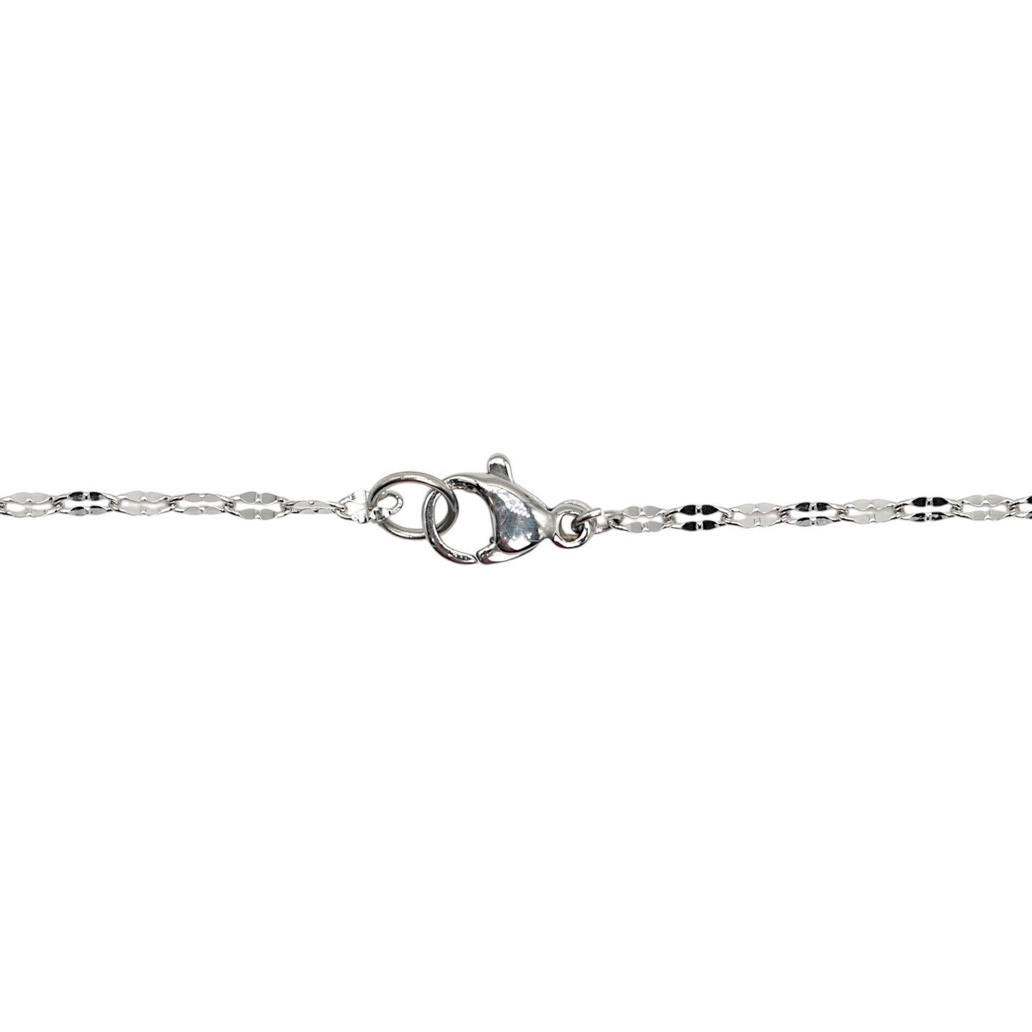 Pack of 10 stainless steel silver chains 50 cm model 24