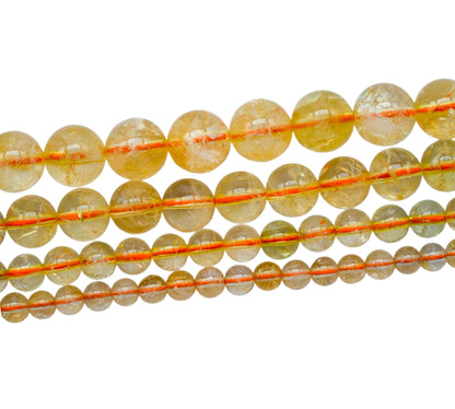 Fil de perle Citrine chauffée A+ - Foliesbijoux