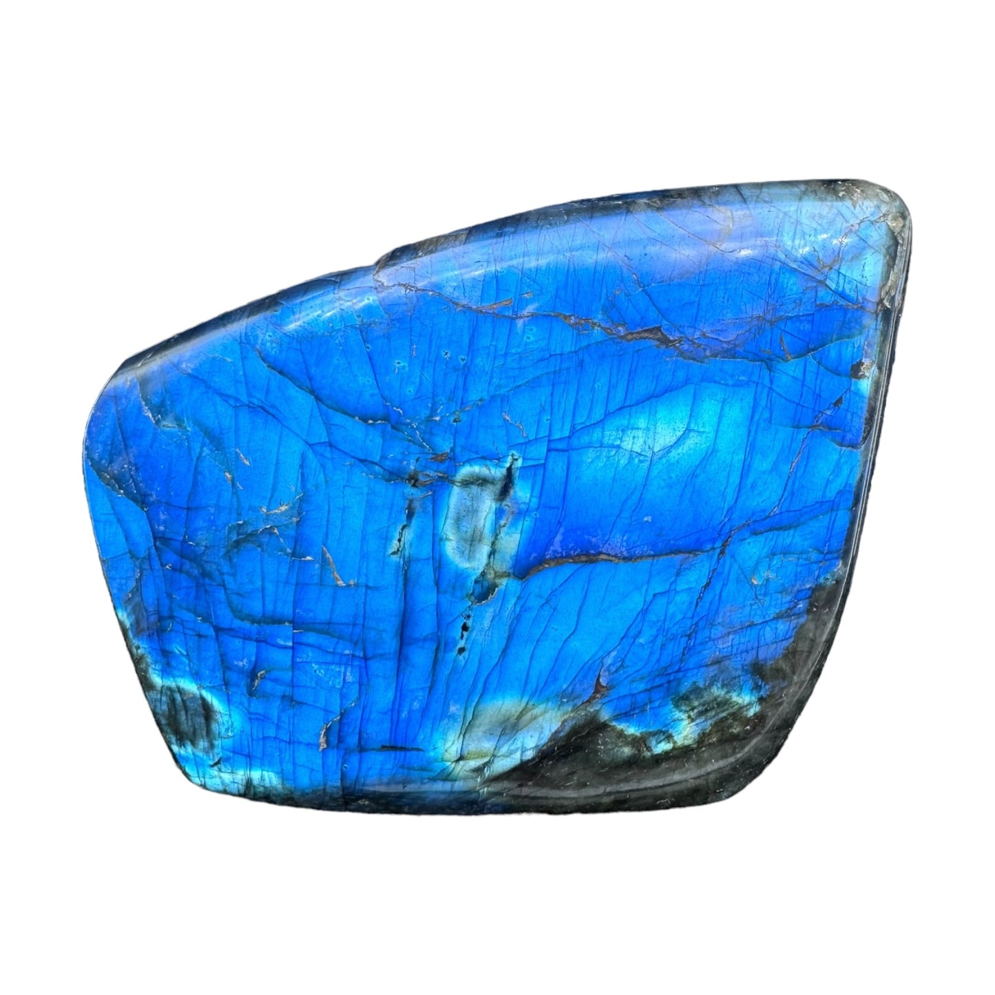 Labradorite flashy forme libre AAA (Lot 21) 688g 8.5x10x6cm