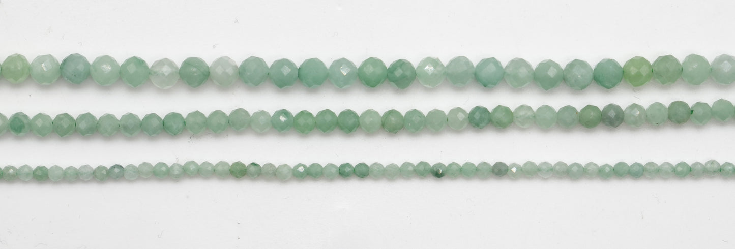 Fil de perles facettées Emeraude