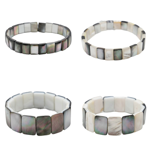 Bracelet à 2 trous nacre AA+ (4 modèles disponibles)