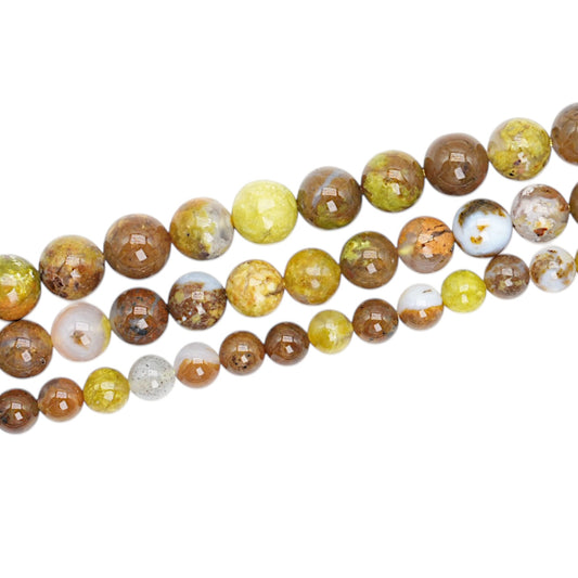 Green Opal Agate Bead Strand
