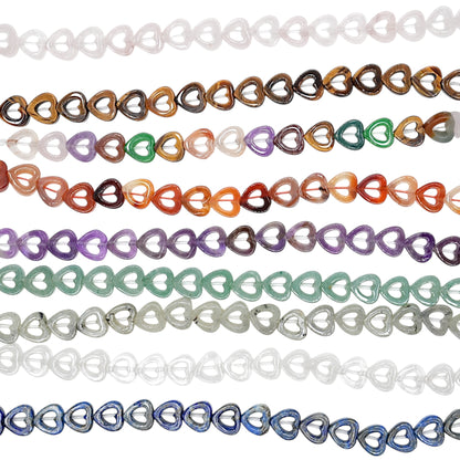 Fil de coeur en pierre naturelle reference 39 — 8 mm (9 pierres disponible)