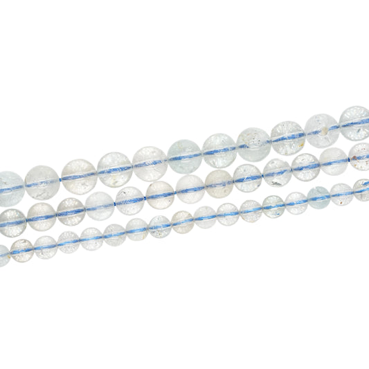 Fil de perle Topaze Bleue A