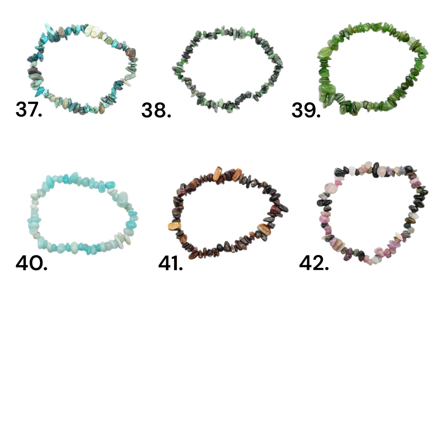 Bracelet baroque (42 pierres naturelles disponible)