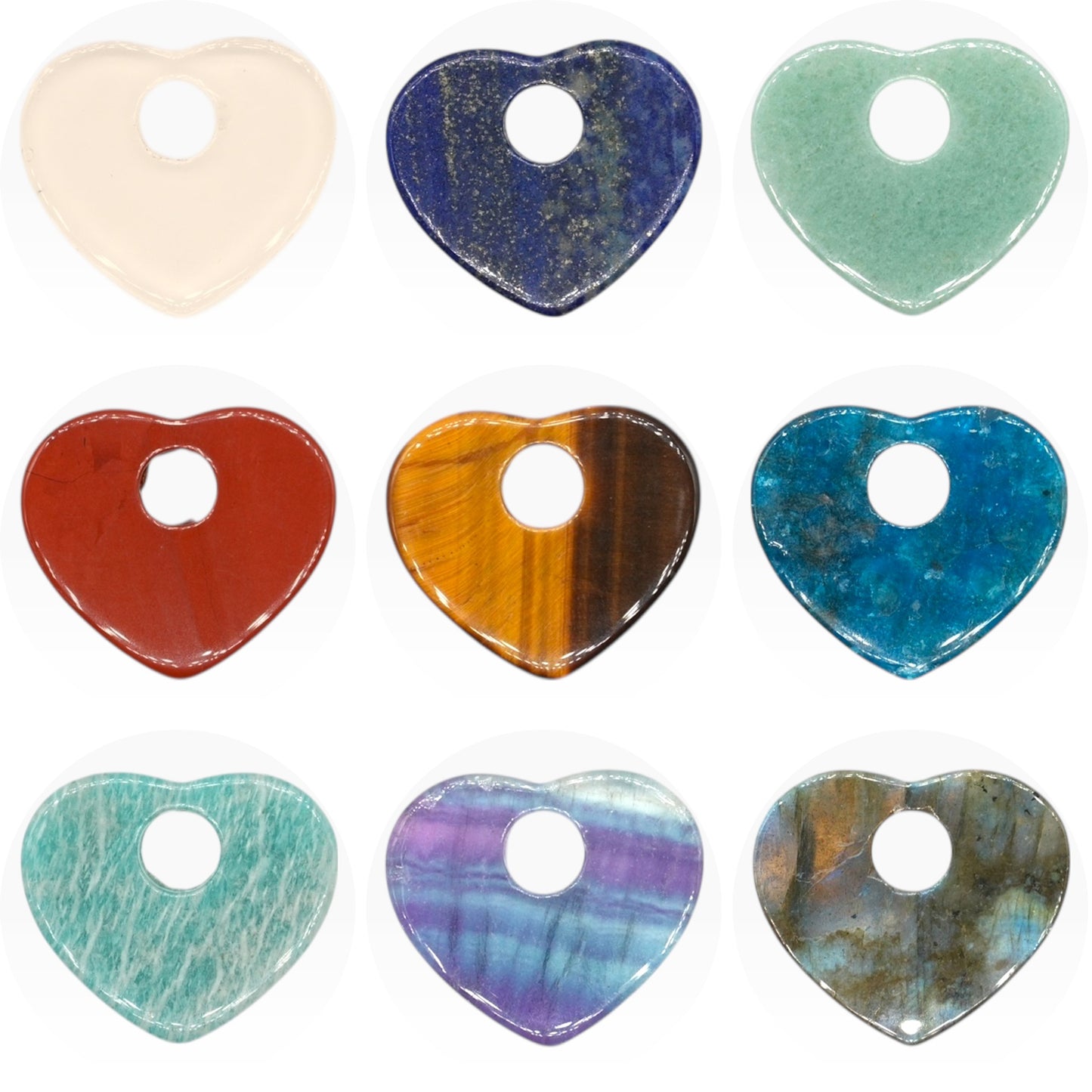 Lot de 2 charm’s Coeur pour boucle d’oreille (Créole non comprise) (2 tailles disponible)