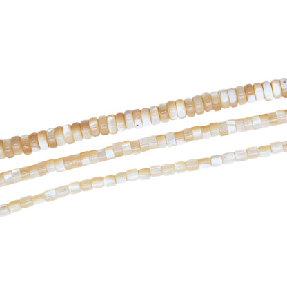 Fil de nacre dorée forme rondelle (3 tailles disponible)