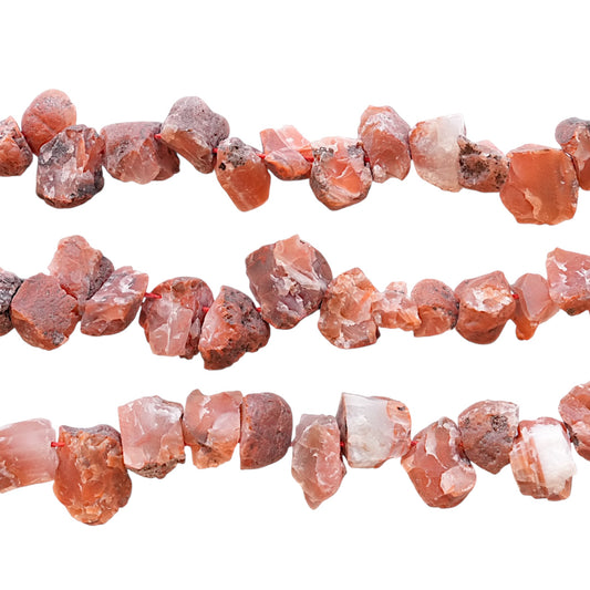 Fil de pierre forme libre brute Agate Botswana 15x20 mm (référence 57)
