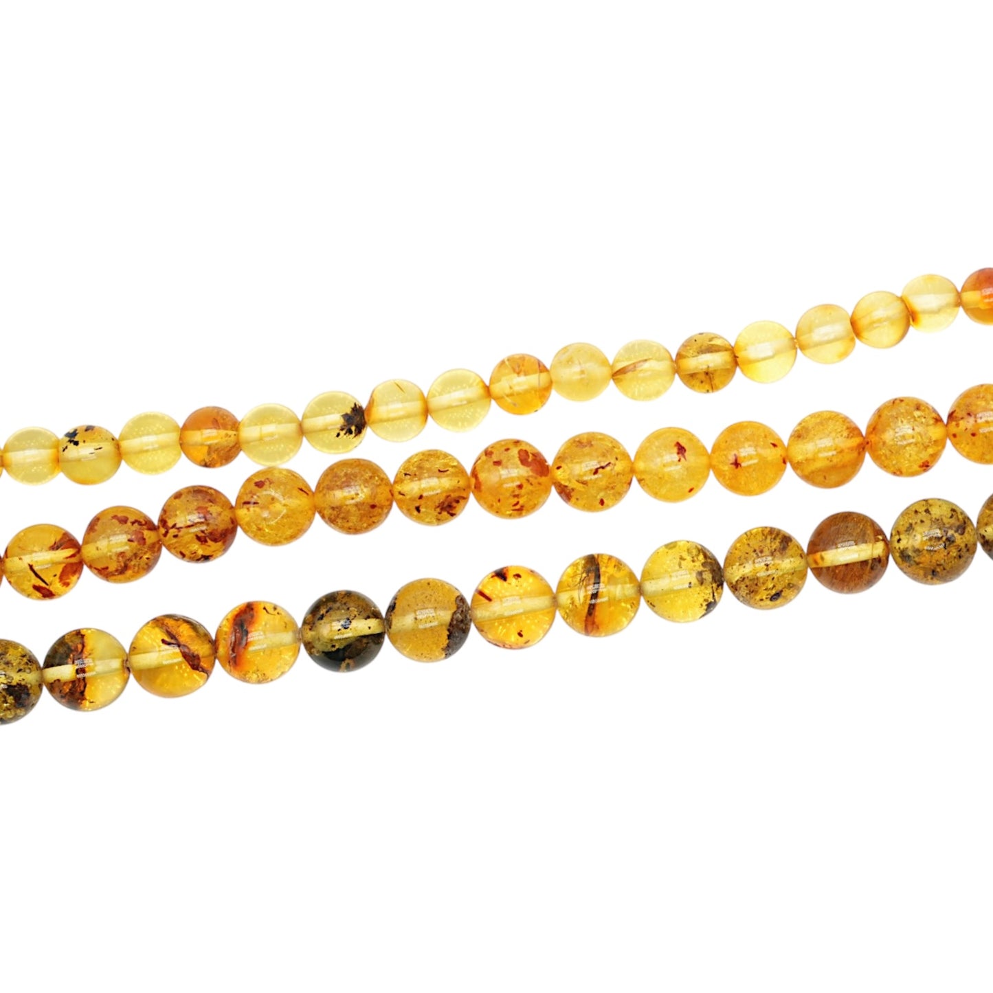 Fil de perle ambres baltiques A+ (couleur 5)