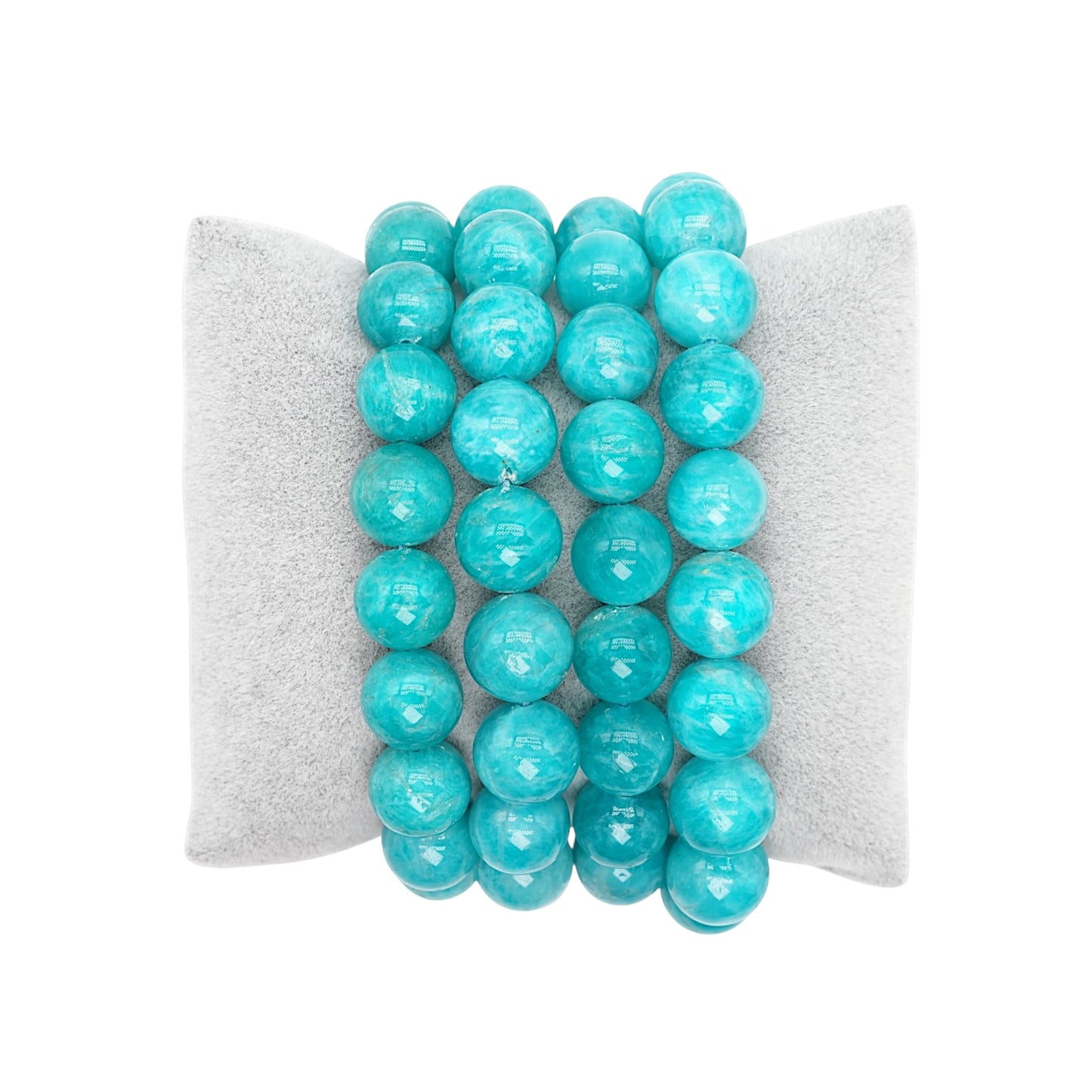 Bracelet Amazonite du Pérou foncée AAA