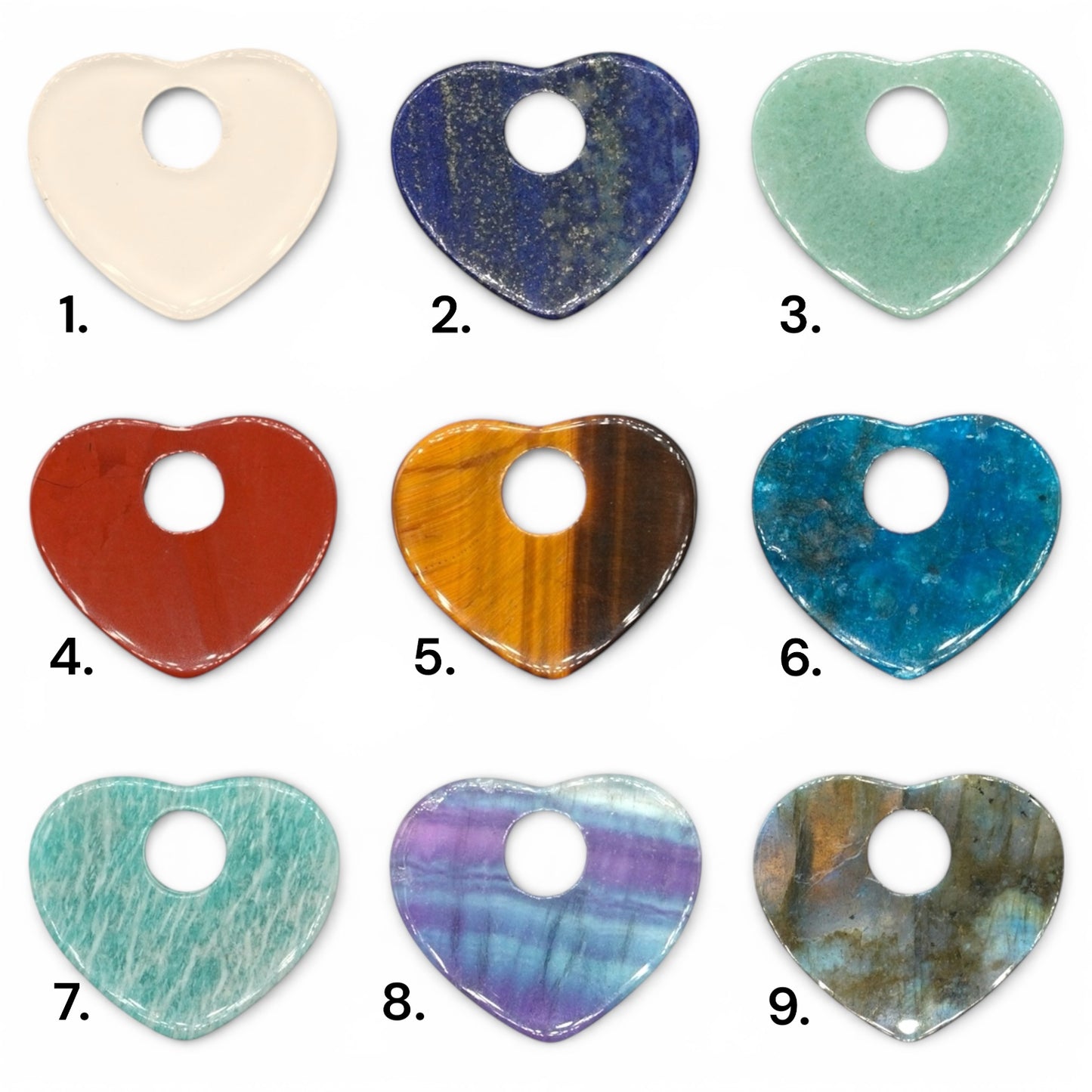 Lot de 2 charm’s Coeur pour boucle d’oreille (Créole non comprise) (2 tailles disponible)