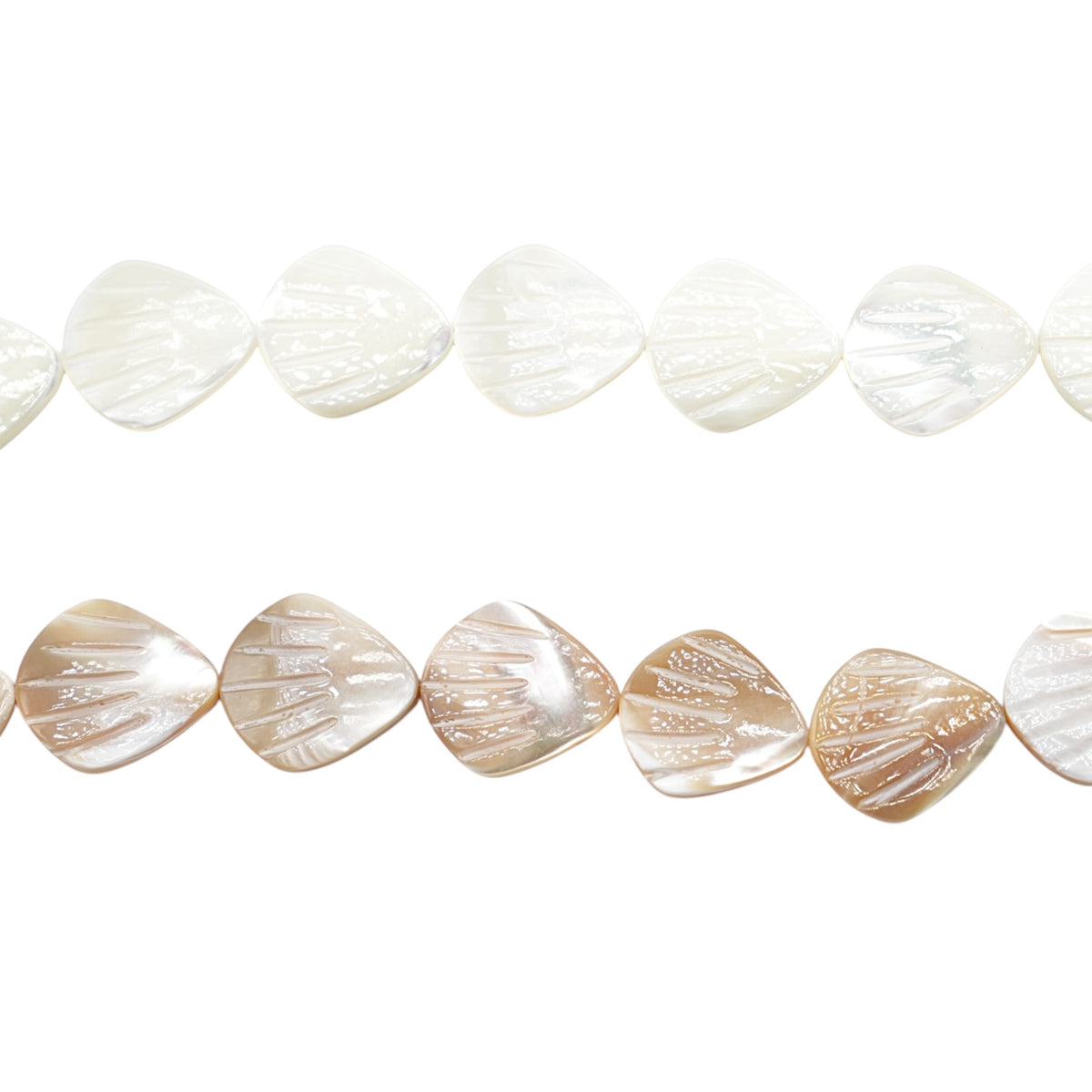 Fil de perle Nacre Coquillage 18x25 mm