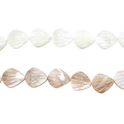 Fil de perle Nacre Coquillage 18x25 mm
