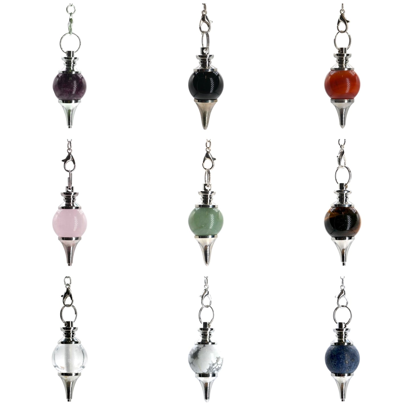 Pendule forme boule (10 pierres disponible)