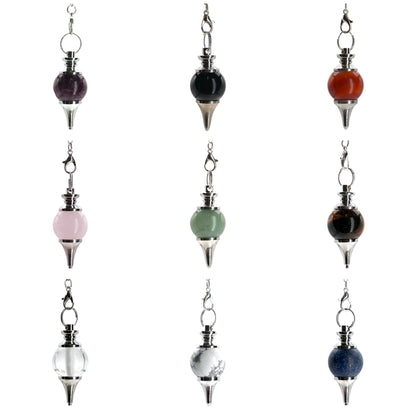 Pendule forme boule (10 pierres disponible)