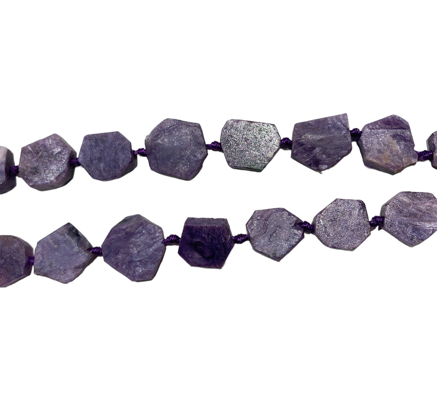 Collier Charoite matte