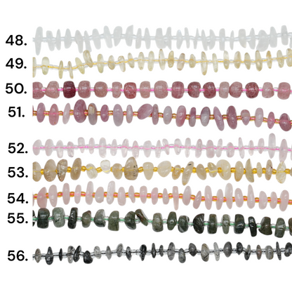 Baroque stone bead strand 5x12 mm (27 beads available)