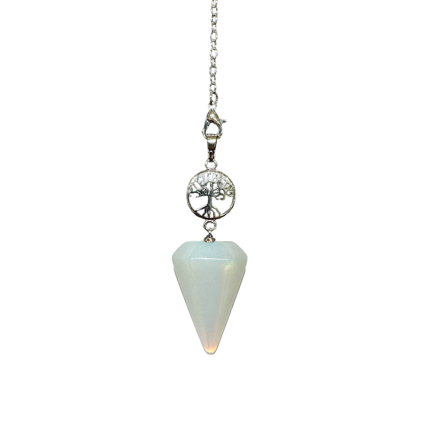 Pendule Arbre de vie cone Opaline