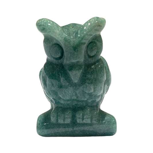 Hibou en Aventurine verte