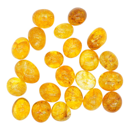 Pierre roulée en Citrine foncé chauffée