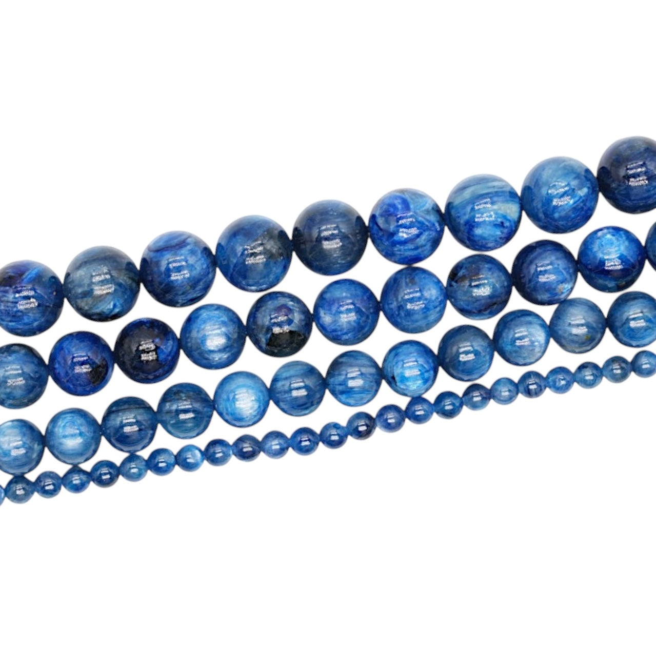 Fil de perle Cyanite Bleue AAA