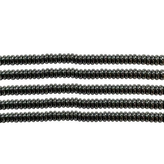 Fil de perle Hématite electroplaqué HE-4