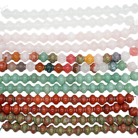 Gourd-shaped bead strand 12x14 mm reference 61 (6 stones available)