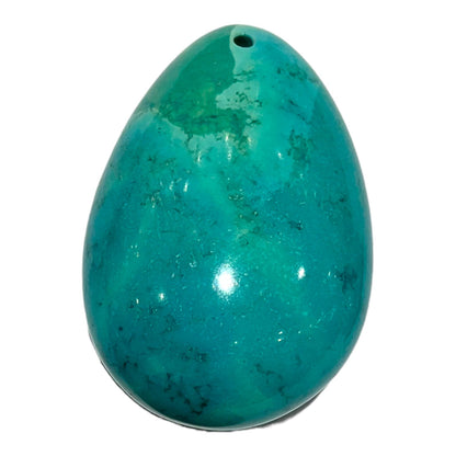 Pendentif Turquoise de Chine forme goutte percé devant