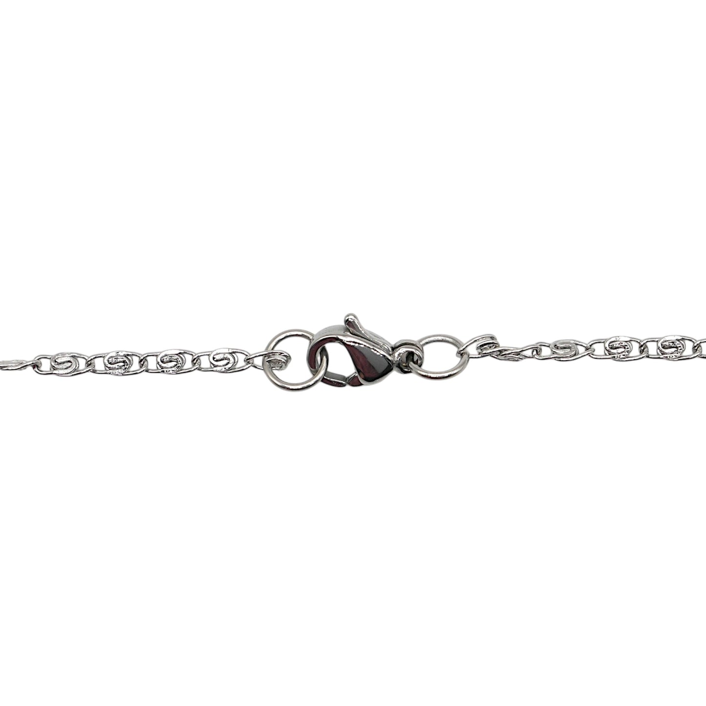 Lot de 10 chaînes en acier inoxydable argenté 45 cm modèle 21