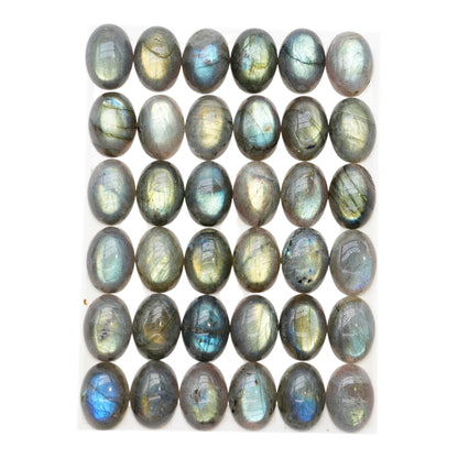 Lot de 36 pendentif Cabochon Ovale Labradorite AAA 13x18 mm