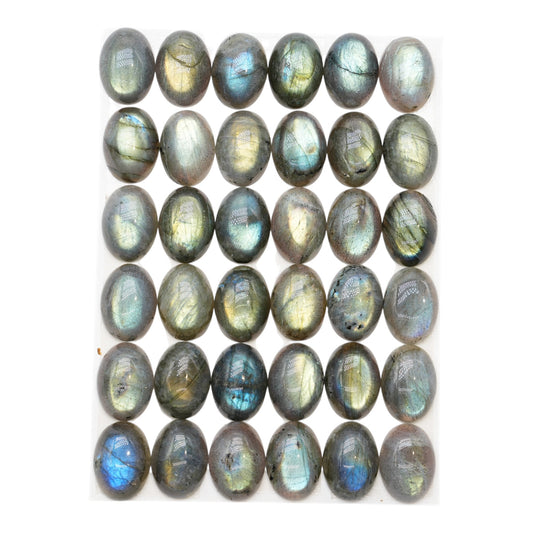 Lot de 36 pendentif Cabochon Ovale Labradorite AAA 13x18 mm
