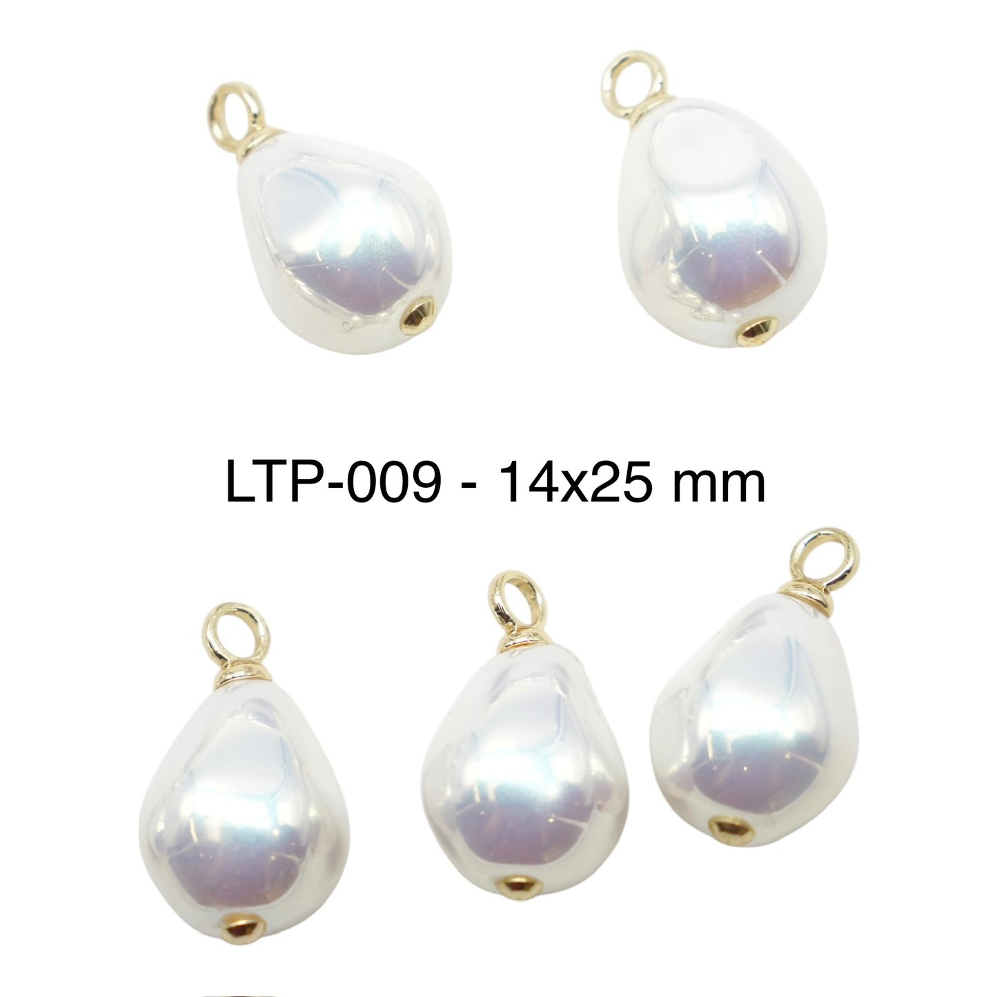 5 Gold-Plated Stainless Steel Charms/Pendants (6 models available)
