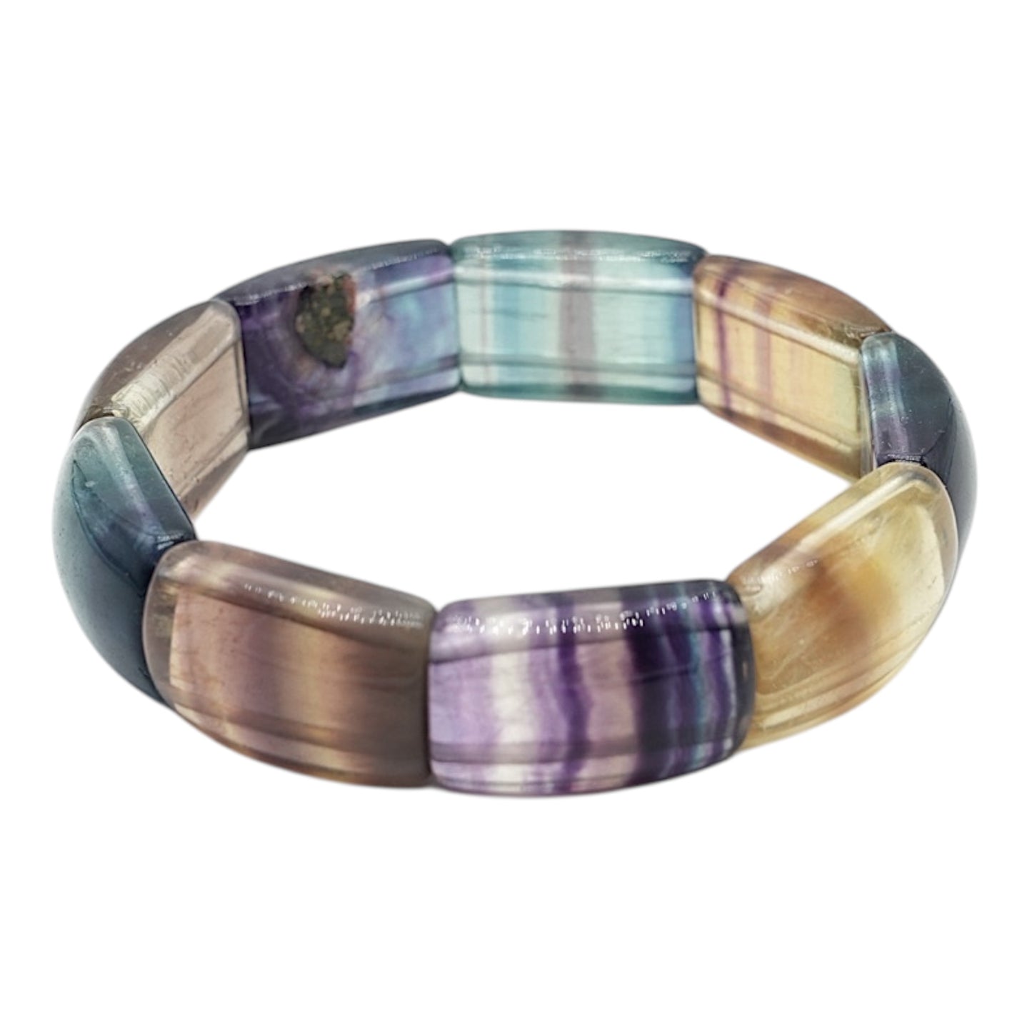 Bracelet Fluorine multicolore A+ 12x20 mm