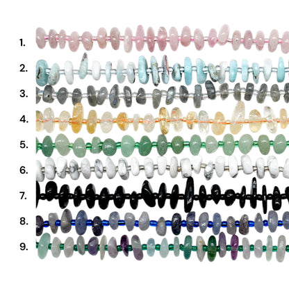 Fil de pierre baroque 5x12 mm (27 pierres disponibles)