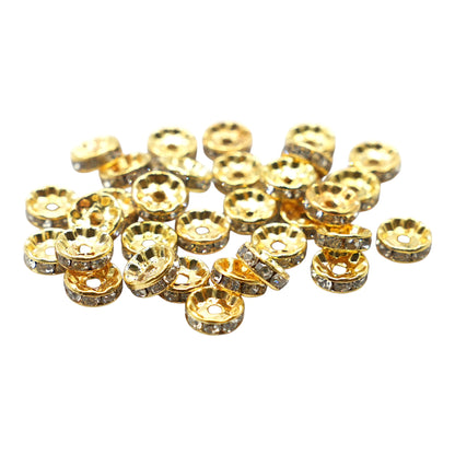 Set of 20 gold-plated brass spacer charms (17 designs available)
