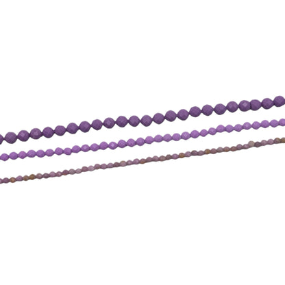 Fil Lépidolite en perle facetté - Foliesbijoux